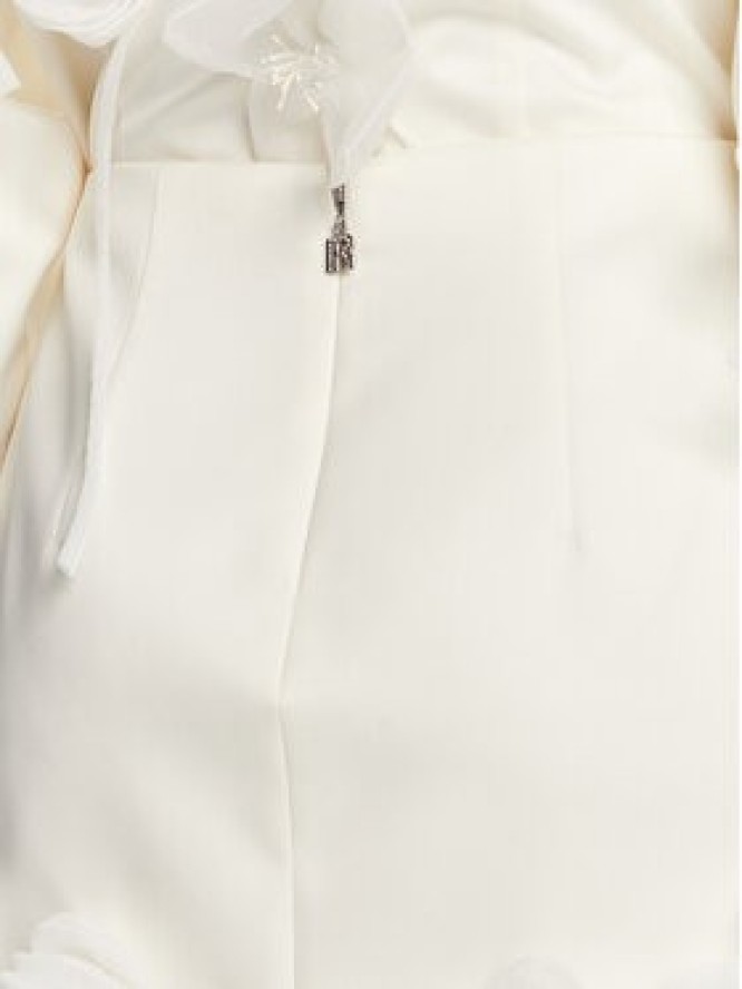 ROTATE Spódnica mini 3D Lily 113884857 Écru Regular Fit