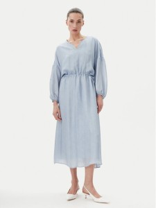 Bruuns Bazaar Sukienka letnia Sinapsis Cata BBW4441 Niebieski Loose Fit