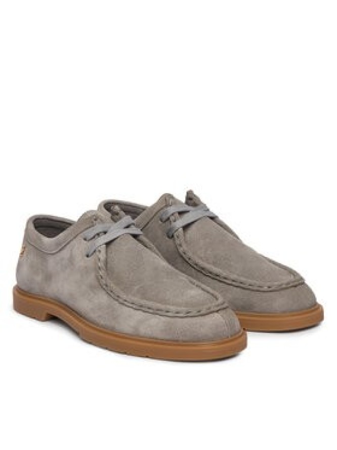 Tommy Hilfiger Półbuty Lightweight Suede Apron Toe FW0FW09262 Szary