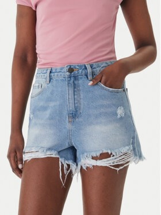 Eleh Szorty jeansowe EL122 Niebieski Regular Fit