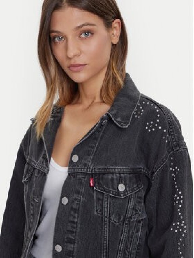 Levi's® Kurtka jeansowa 90s Trucker A9456-0003 Czarny Relaxed Fit