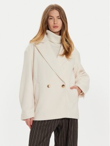 Gina Tricot Płaszcz przejściowy 22830 Biały Regular Fit