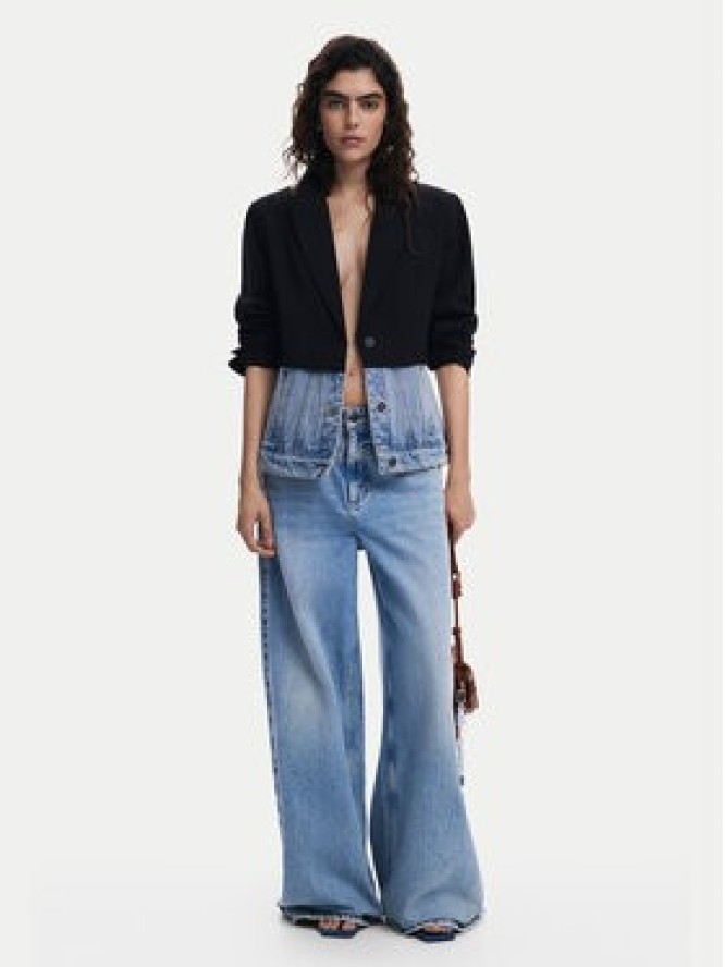 Desigual Marynarka 25SWEW28 Czarny Regular Fit