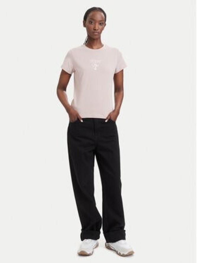 Guess T-Shirt V4YI21 KCDH1 Różowy Regular Fit