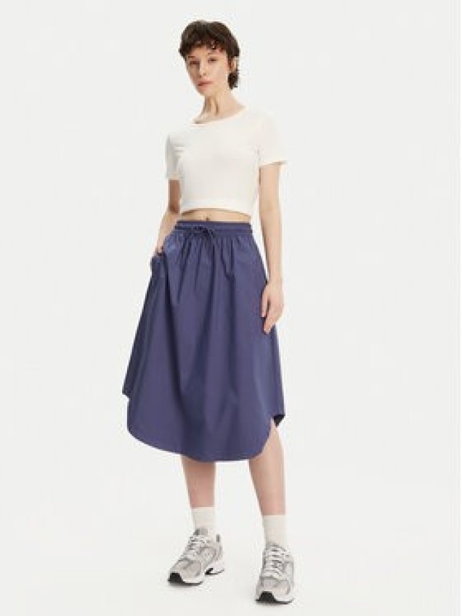 New Balance Spódnica midi WK51551 Niebieski Regular Fit