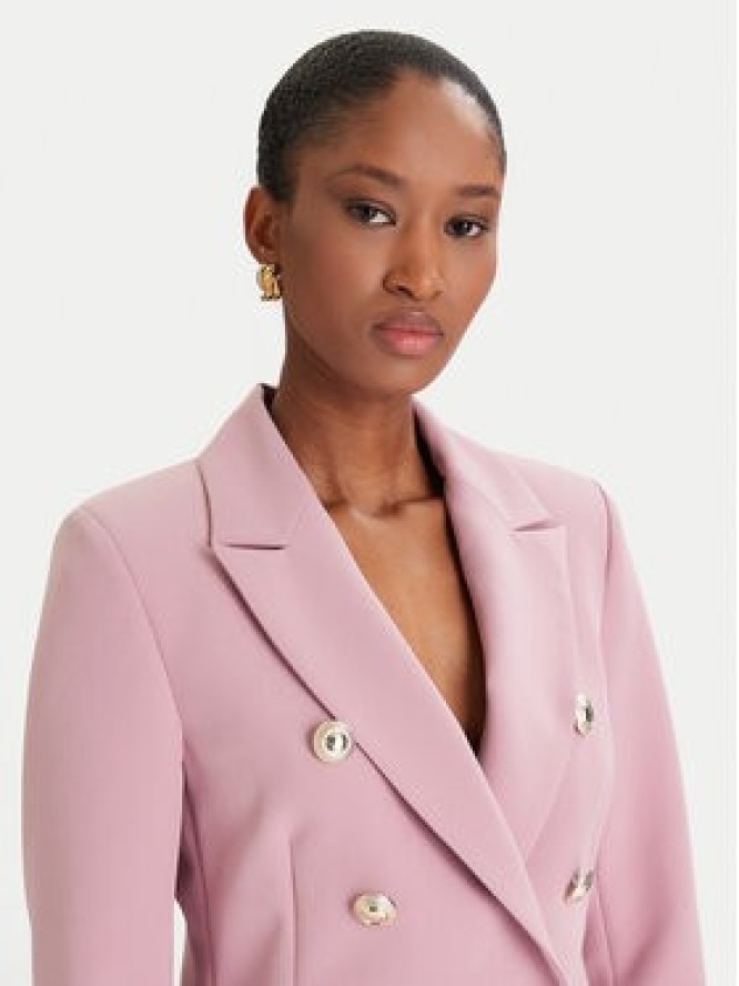 Rinascimento Marynarka CFC0126227003 Różowy Slim Fit