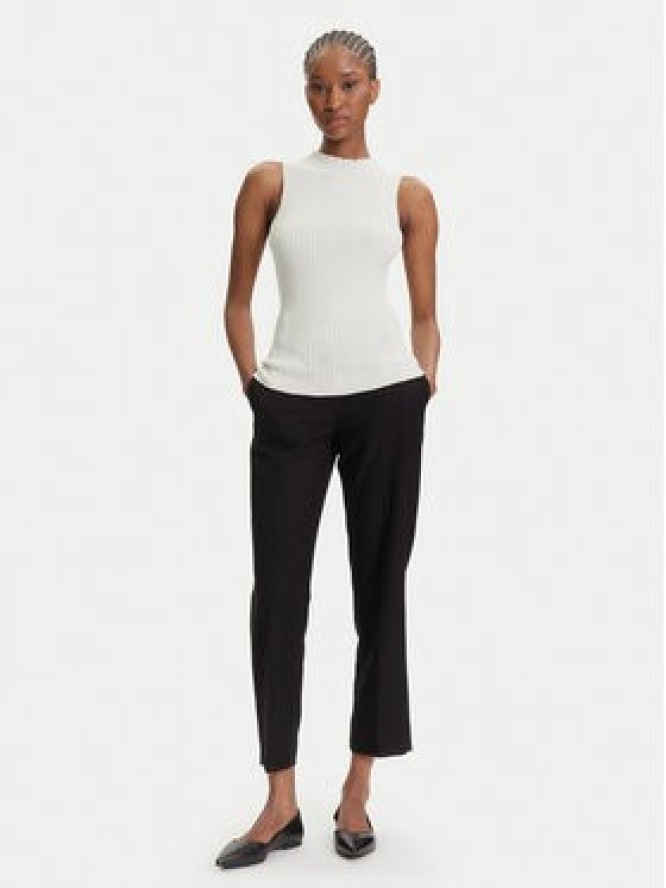 HUGO Bluzka Sarepilk 50542597 Écru Slim Fit