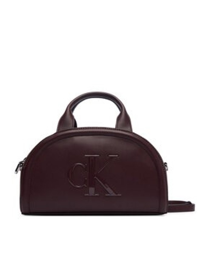 Calvin Klein Torebka Bold Ck Dome Crossbody LV04F3895G Bordowy