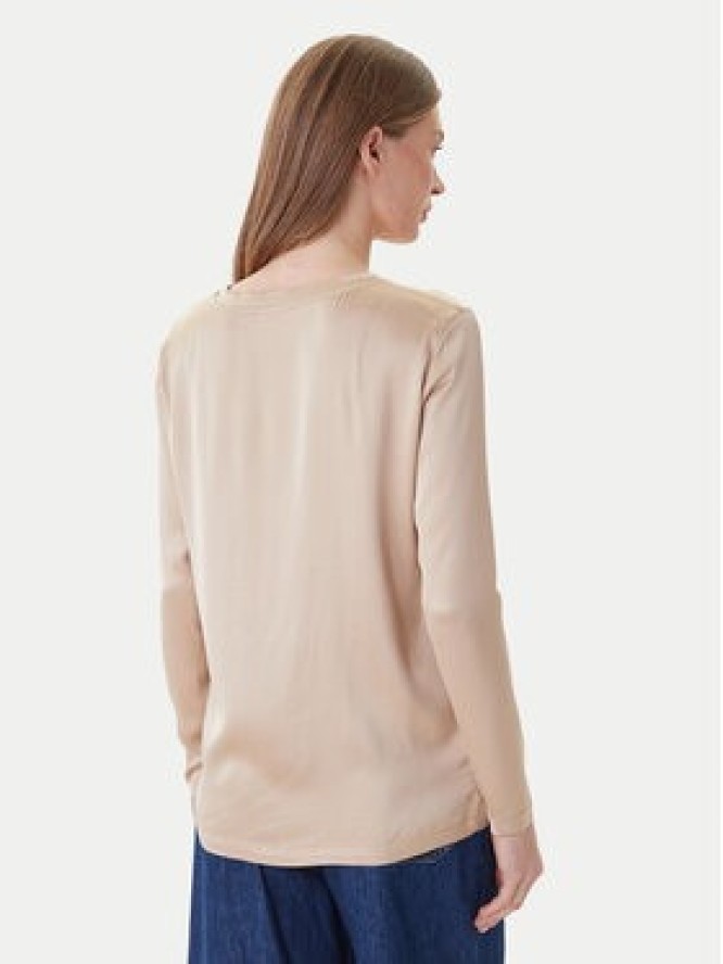 ViCOLO Bluzka TF0244 Beżowy Regular Fit