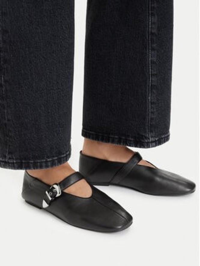 Tommy Jeans Baleriny Tjw Ballerina Nappa Leather EN0EN03043 Czarny