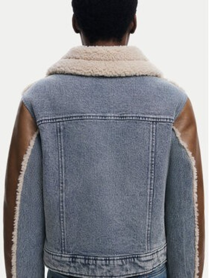 Desigual Kurtka z imitacji skóry Double 25WWEW39 Brązowy Regular Fit