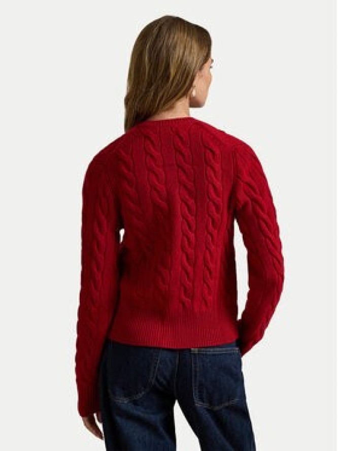 Polo Ralph Lauren Kardigan 211972104013 Czerwony Slim Fit