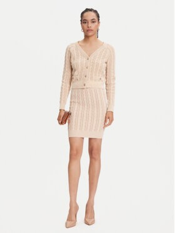 Guess Kardigan W5YR15 Z3OU0 Beżowy Regular Fit