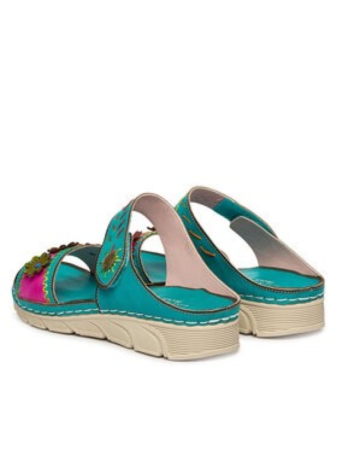 Laura Vita Klapki Dorry 13 Turkusowy