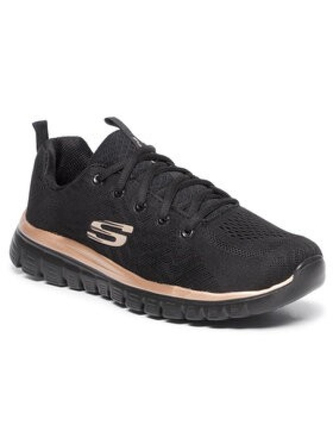 Skechers Sneakersy Get Connected 12615/BKRG Czarny