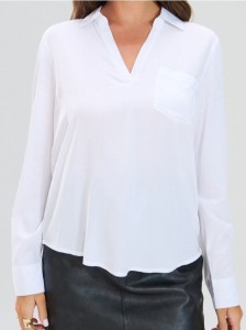 Koszula z kołnierzykiem - biały