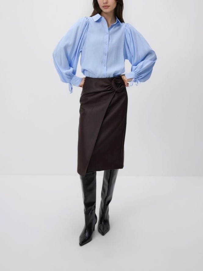 Koszula z modalem - jasnoniebieski