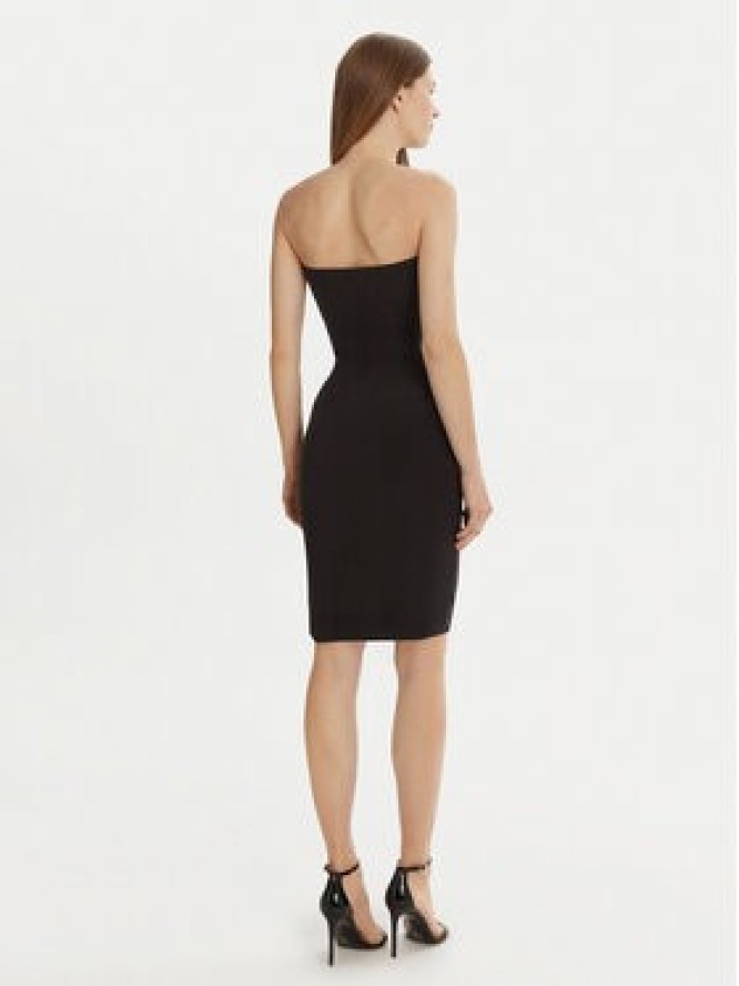 NORMA KAMALI Sukienka koktajlowa KK1243PLD89001 Czarny Slim Fit