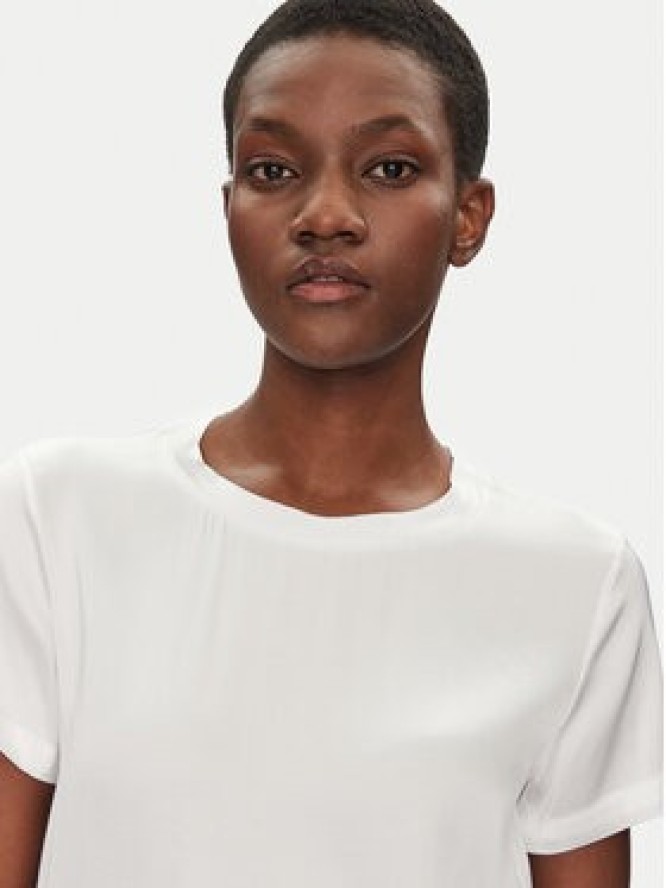 ViCOLO Bluzka TD0007 Biały Relaxed Fit