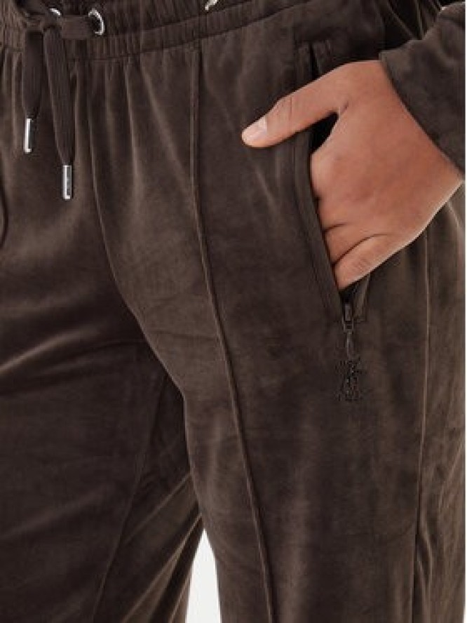 Juicy Couture Spodnie dresowe Tina JCWBJ225307 Brązowy Regular Fit