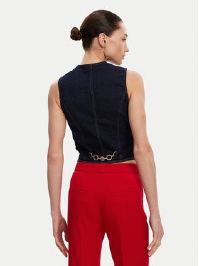 Fracomina Kamizelka FR25SJ5024D46093 Granatowy Slim Fit