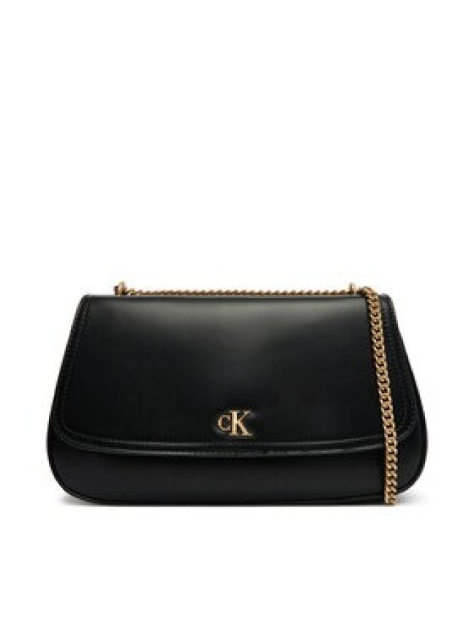Calvin Klein Torebka Ck Convertible Chain Medium Bag LV04F3171G Czarny