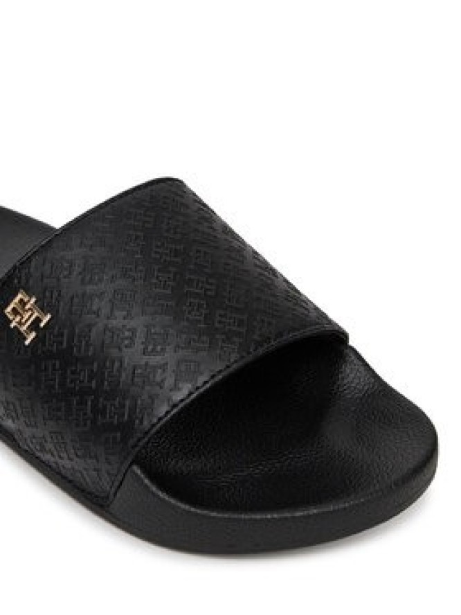 Tommy Hilfiger Klapki Th Monogram Poolside FW0FW08525 Czarny