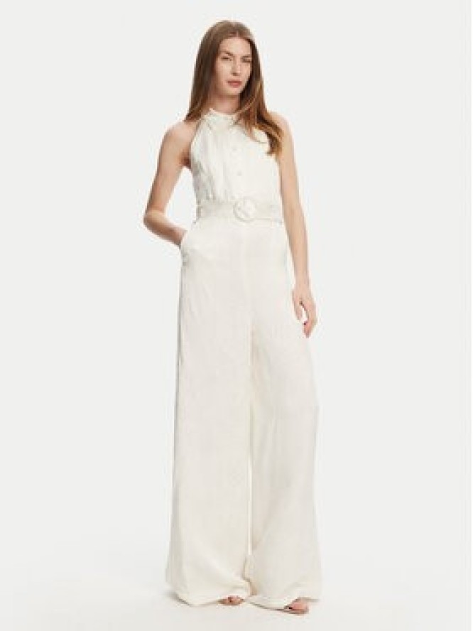 TWINSET Kombinezon 251TT2170 Écru Wide Leg