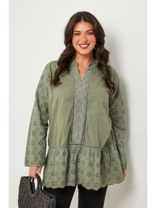 Curvy Lady Tunika w kolorze khaki rozmiar: 48/50