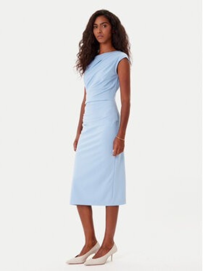 Rinascimento Sukienka koktajlowa CFC0125334003 Błękitny Slim Fit