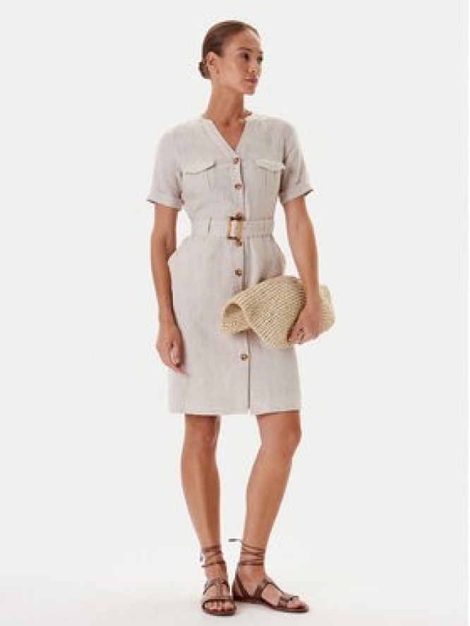 Tatuum Sukienka koszulowa Sofori T2509.204 Beżowy Regular Fit