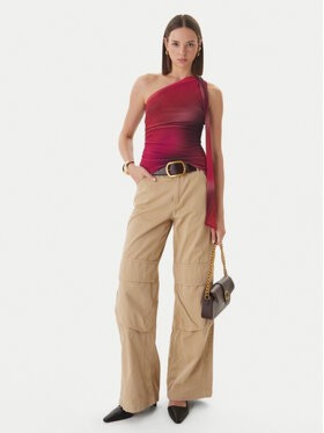 Desigual Bluzka Bratislava 26SWTK31 Czerwony Slim Fit