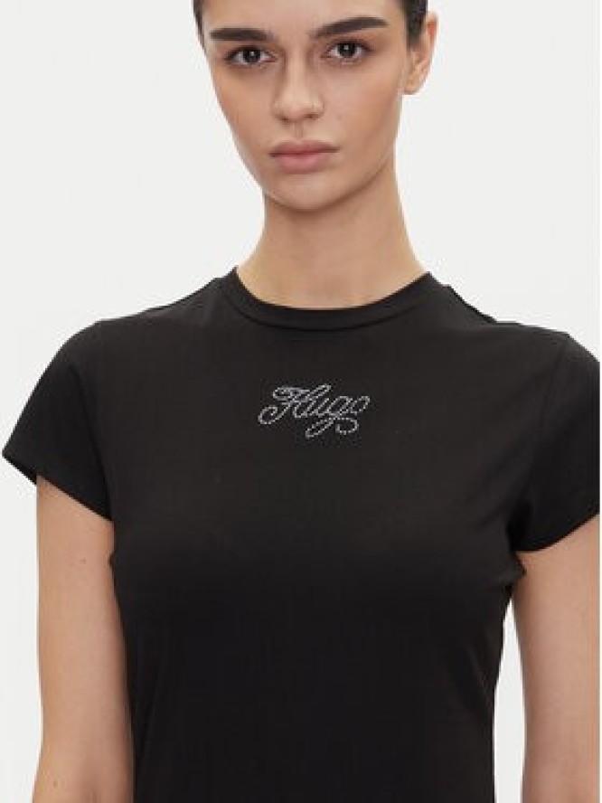 HUGO Sukienka codzienna 50537240 Czarny Slim Fit