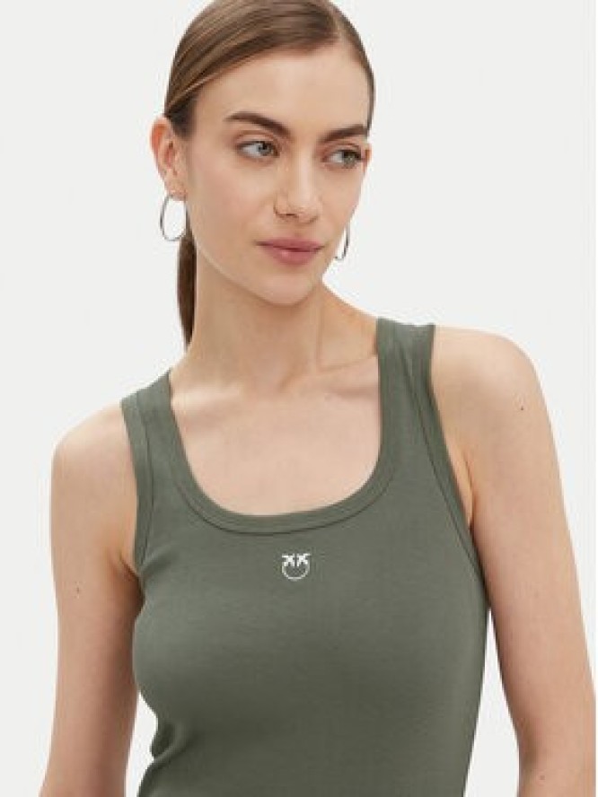 PINKO Top Calcolatore 100807 Zielony Regular Fit