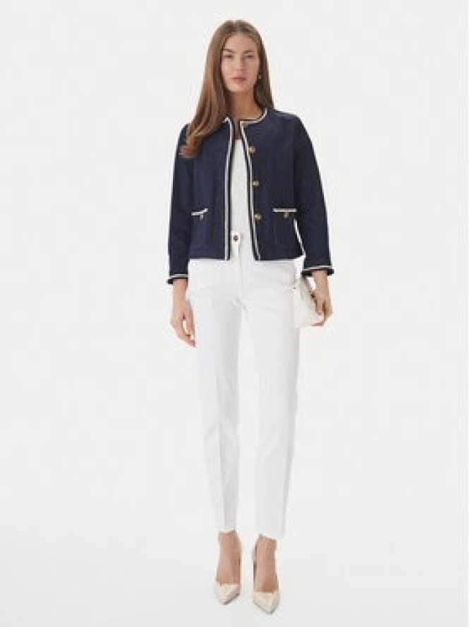 Luisa Spagnoli Jeansy Aroma 542975 Biały Straight Fit