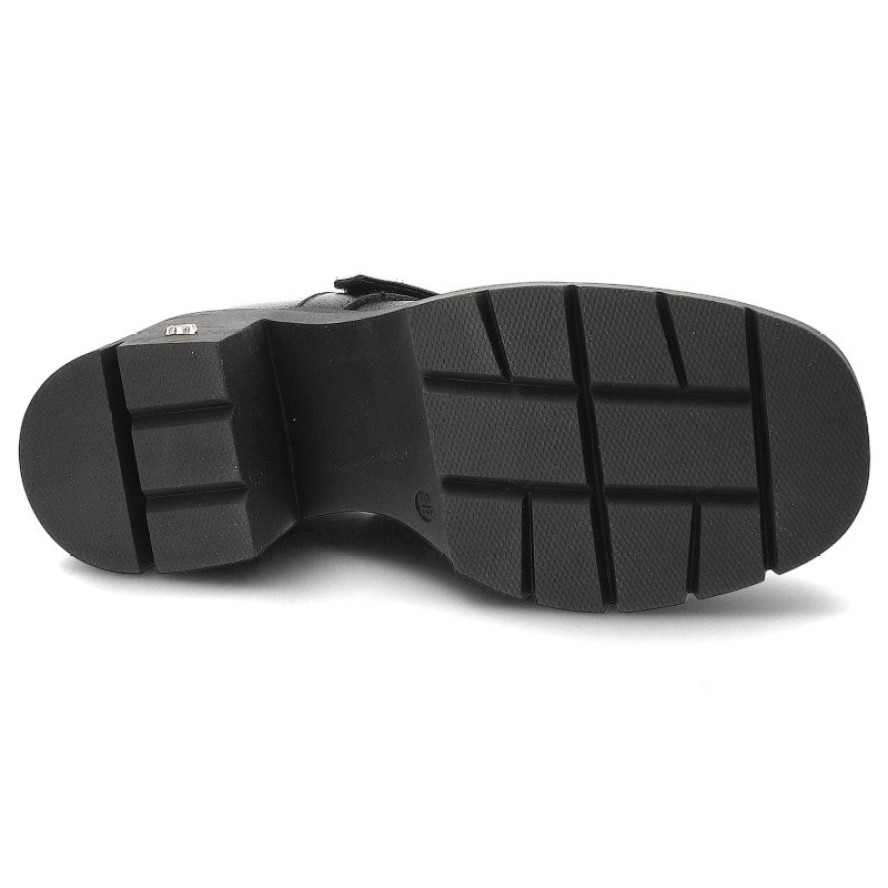 Czarne Półbuty Karino Buty Damskie Na Obcasie