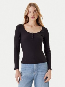 Guess Bluzka O5YI00 KCQ72 Czarny Regular Fit