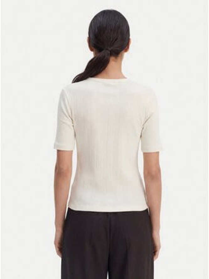 Calvin Klein T-Shirt Varigated LV044F211G Écru Slim Fit