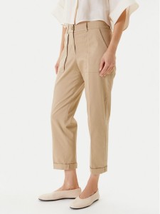 United Colors Of Benetton Spodnie materiałowe 4MVNDF08E Beżowy Regular Fit