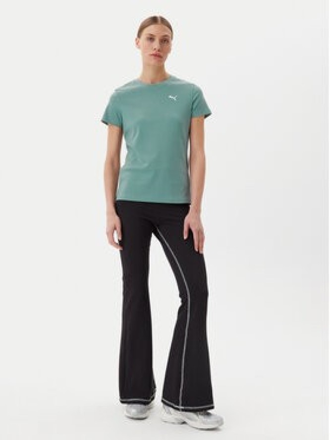 Puma T-Shirt Ess Elevated 685021 Zielony Slim Fit