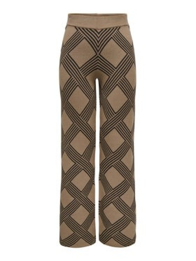 ONLY Spodnie dzianinowe Anny 15327634 Beżowy Loose Fit