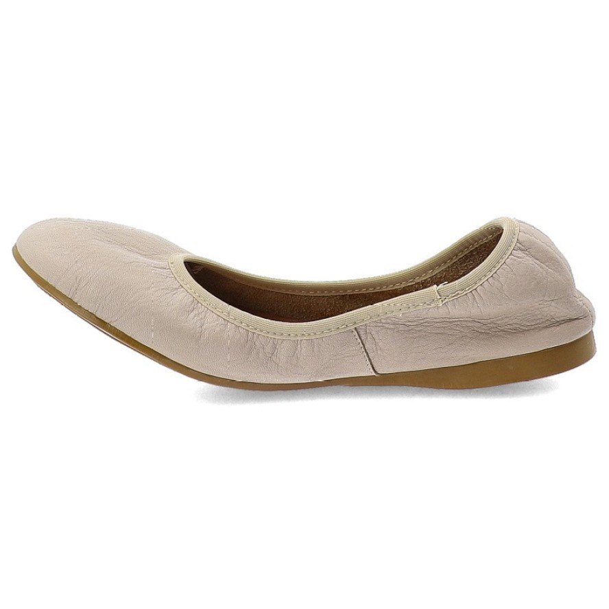 Beżowe Baleriny Maciejka Damskie Wygodne Buty