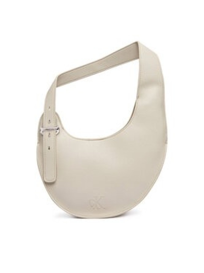 Calvin Klein Torebka Asym Buckle Shoulder Bag LV04F3872G Kremowy