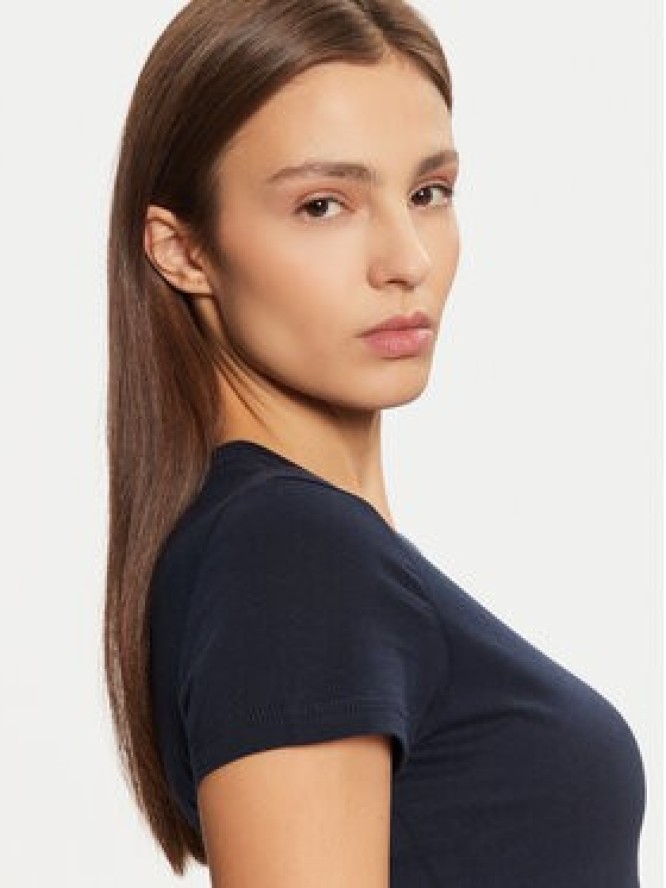 Tommy Jeans T-Shirt DW0DW20459 Granatowy Slim Fit