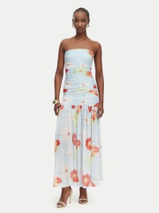 Bardot Sukienka letnia Solana 59875DB3 Niebieski jasny Regular Fit