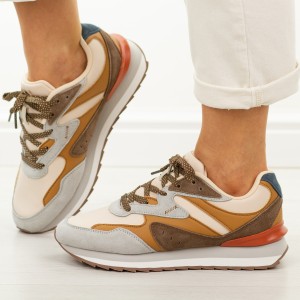 Brązowe sneakersy damskie McArthur Ma253w