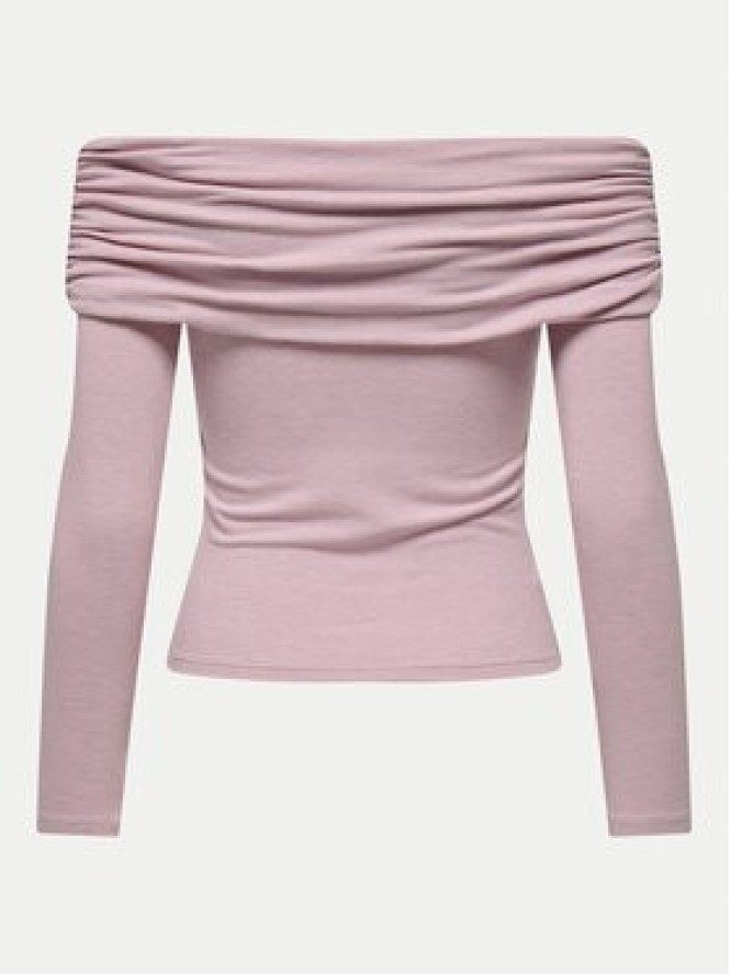 ONLY Bluzka Glamour 15339759 Różowy Slim Fit
