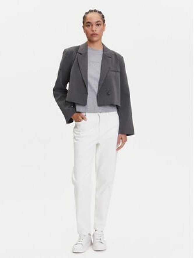 Calvin Klein Jeans Jeansy J20J225137 Biały Mom Fit