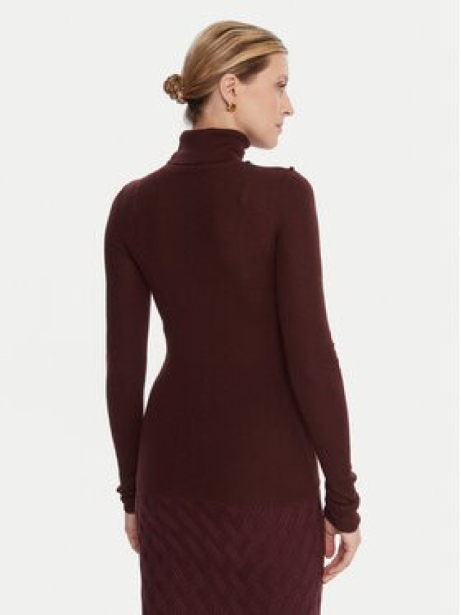 Elisabetta Franchi Golf MK-43B-57E2-V320 Bordowy Regular Fit