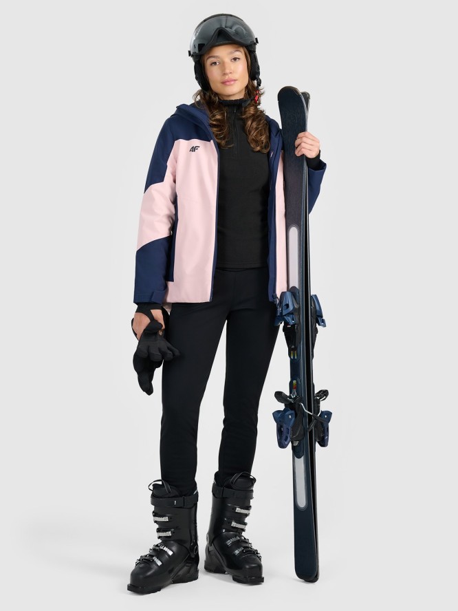 4F Kurtka narciarska membrana 8000 damska - różowa L